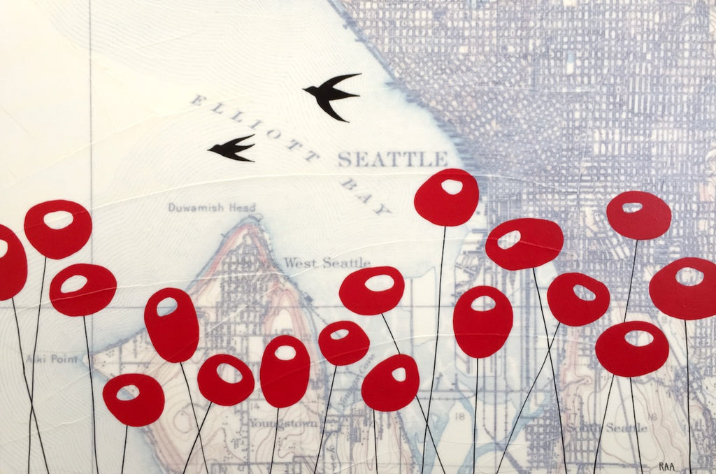 Love birds for Valentine's Art Walk: new work by Rachel Austin